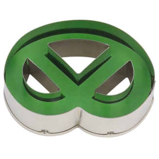 Städter Ausstechform Brezel 6,5 cm nicht zerlegbar grün