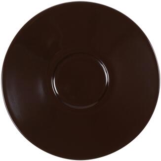 Eschenbach Porzellan Untertasse 12 cm in kaffeebraun