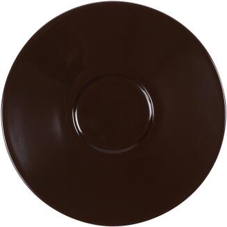 Eschenbach Porzellan Untertasse 18 cm in kaffeebraun