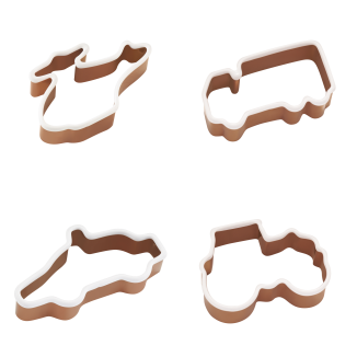 Lurch Ausstechformen Fahrzeuge 4er Set