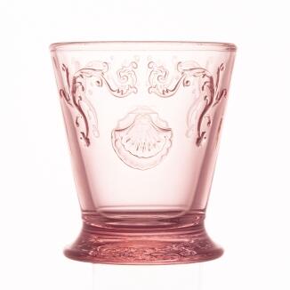 La Rochère Versailles Trinkbecher rose 6er-Set Glasbecher geprägt