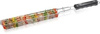 GEFU Grillkorb BBQ für Gemüse und Garnelen am Grill
