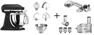 KitchenAid Küchenmaschine ARTISAN 175PS gusseisen schwarz Fitness-Set