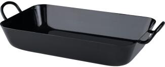 Riess Bratpfanne aus Emaille mit Griffen in schwarz