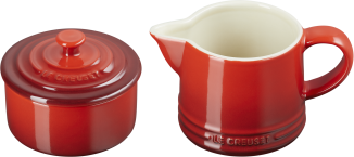 Le Creuset Zucker- & Milchset Signature in kirschrot