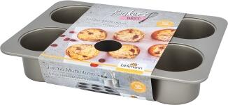 Birkmann Backform Jumbo-Muffinform für 6 Muffins, Baker's Best