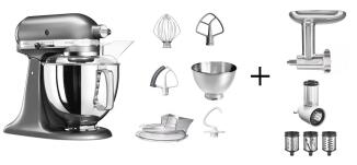KitchenAid Küchenmaschine ARTISAN 175PS medallion silber Kochprofi-Set