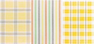 Kracht Küchentuch BLOCKSTREIFEN in gelb I, 3er Set