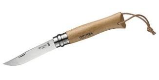 Opinel Messer No. 8 Klappmesser mit Holzgriff Outdoor Freizeit