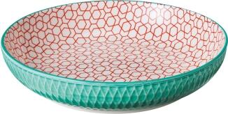 cilio Schale AMICI Rauten türkis 21 cm Keramikschale