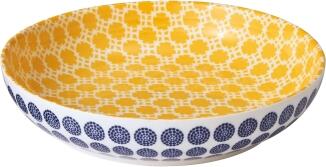 cilio AMICI Schale 21 cm gelb-weiß mit Punkten