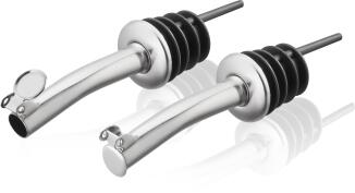 GEFU Ausgießer BECURO 2 Stück Flaschenausgießer aus Edelstahl