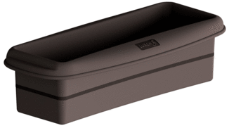 Lurch Silikon Kastenform klein mit Deckel schwarz