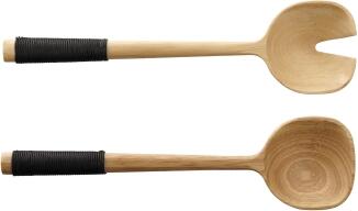 ASA Salatbesteck mit Nylongriff wood in nude