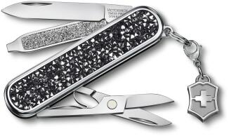 Victorinox Classic SD Brilliant Crystal Taschenmesser mit Kristallgriff und Anhänger