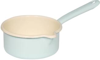 Riess Stielkasserolle aus Emaille in türkis