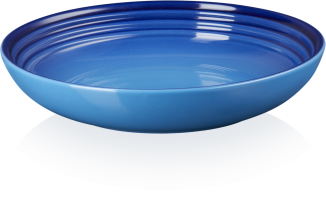 Le Creuset Suppenteller azure blau Keramik tiefes Tellerdesign