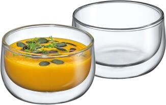 cilio Dessertschale VERONA doppelwandig Glas für Dessert und Snacks