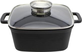 ELO Multifunktionstopf Cubus 24 cm mit Glasdeckel schwarz