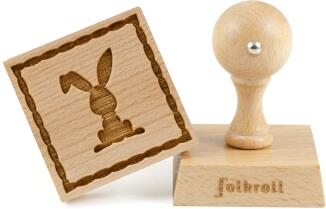 Folkroll Keks-Stempel Knickohr, quadratisch 55 x 55 mm