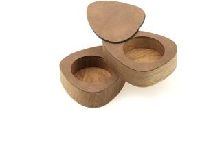 Lind DNA Gewürzdose Curve Salt & Pepper Nupo, 2er-Set in Nature