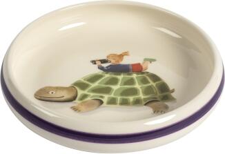 Kuhn Rikon Kinderteller Schildkröte Ø 18 cm blau-lila Rand