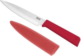 Kuhn Rikon COLORI+ Classic Allzweckmesser rot mit Klingenschutz