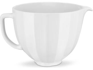 KitchenAid Keramikschüssel white shell 4,7 Liter Rührschüssel für Küchenmaschine