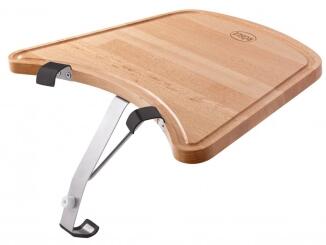 Rösle Ablagetisch aus Holz mit klappbaren Metallbeinen für Grill