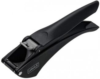 Lurch Knoblauchpresse schwarz ergonomisch mit Hebelgriff