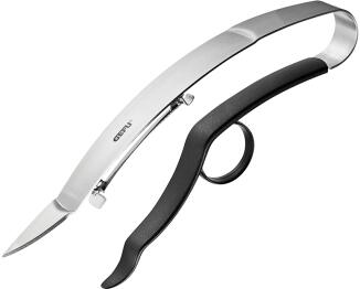 GEFU ROYALE Spargel- und Möhrenschäler mit Klinge und Griff