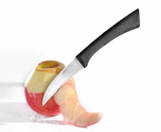 GEFU Schälmesser SENSO schält Apfel präzise mit ergonomischem Griff