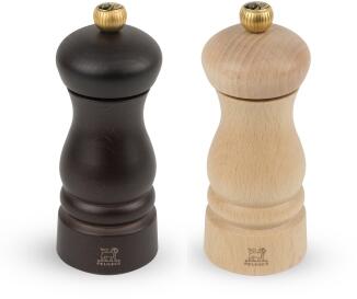PEUGEOT Pfeffermühle & Salzmühle Clermont Z chocolat & natur im Set