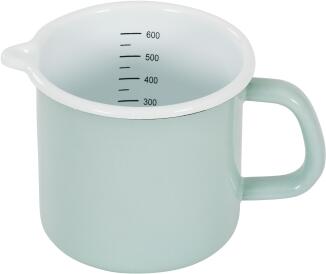 Kockums Sauciere mit Skala aus Emaille, grün orion