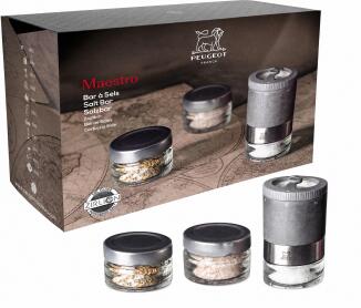 Peugeot Maestro u\Select Salzmühle Geschenkeset graphit hell Zirlion