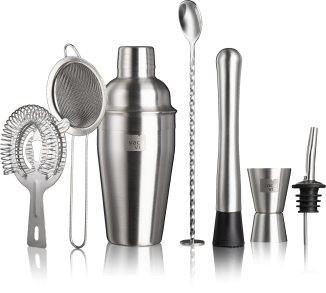 VacuVin Cocktail-Set Bar in a Box, 7-tlg.