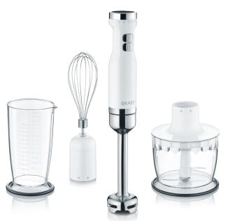 Graef (Gebr. Graef) Stabmixer HB 501 weiß mit Zubehör Set