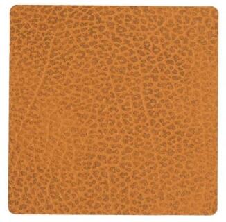 Lind DNA Glasuntersetzer Square Hippo Curry 4er-Set