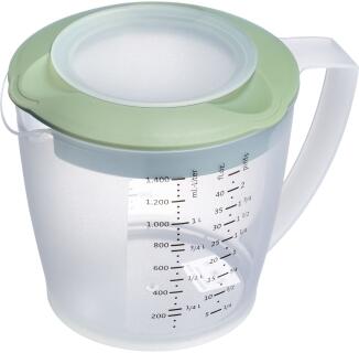 Westmark Rührbecher Helena mit Deckel in mint-grün
