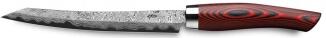 Nesmuk Slicer Exklusiv C150 Micarta Red Damastmesser mit rotem Griff