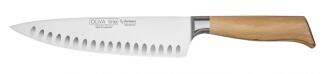 Burgvogel Messer Kochmesser Oliva Kullenschliff mit Holzgriff Oliva Line