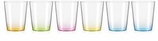 Sophienwald Trinkglas WATER, konisch, bunt, 6er Set