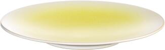 ASA Dessertteller Koi gelb flacher Porzellanteller mit Farbverlauf