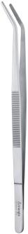 triangle gekröpfte Grillpinzette 35cm Edelstahl Küchenpinzette zum Grillen