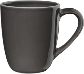 ASA Henkelbecher Semana caviar Keramik Kaffeebecher schwarz matt