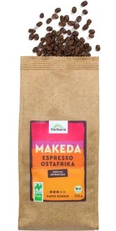 Herbaria MAKEDA Espresso Ostafrika ganze Bohne Kaffeebohnen Bio Fairtrade 250g