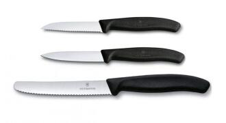 Victorinox Swiss Classic Gemüsemesser-Set schwarz 3-teilig Messer-Set