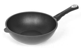 AMT Gastroguss Wok Aluguss Induktion mit langem Griff