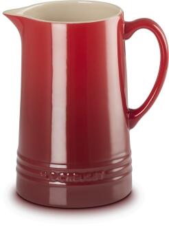 Le Creuset Saftkrug kirschrot Keramik-Krug mit Henkel