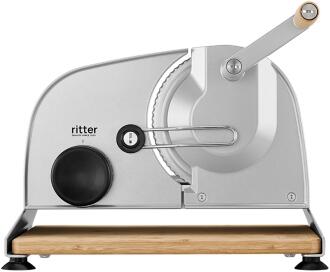 ritterwerk ritter Allesschneider amano 5 mit Holzsockel, silber